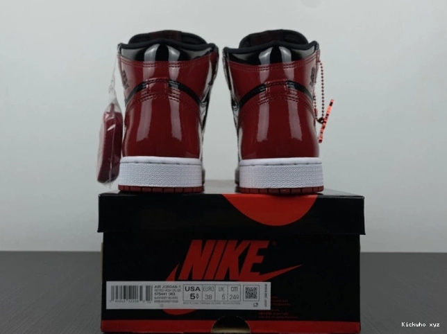 OG 555088-063 Patent High Bred 1 Air Jordan 0622
